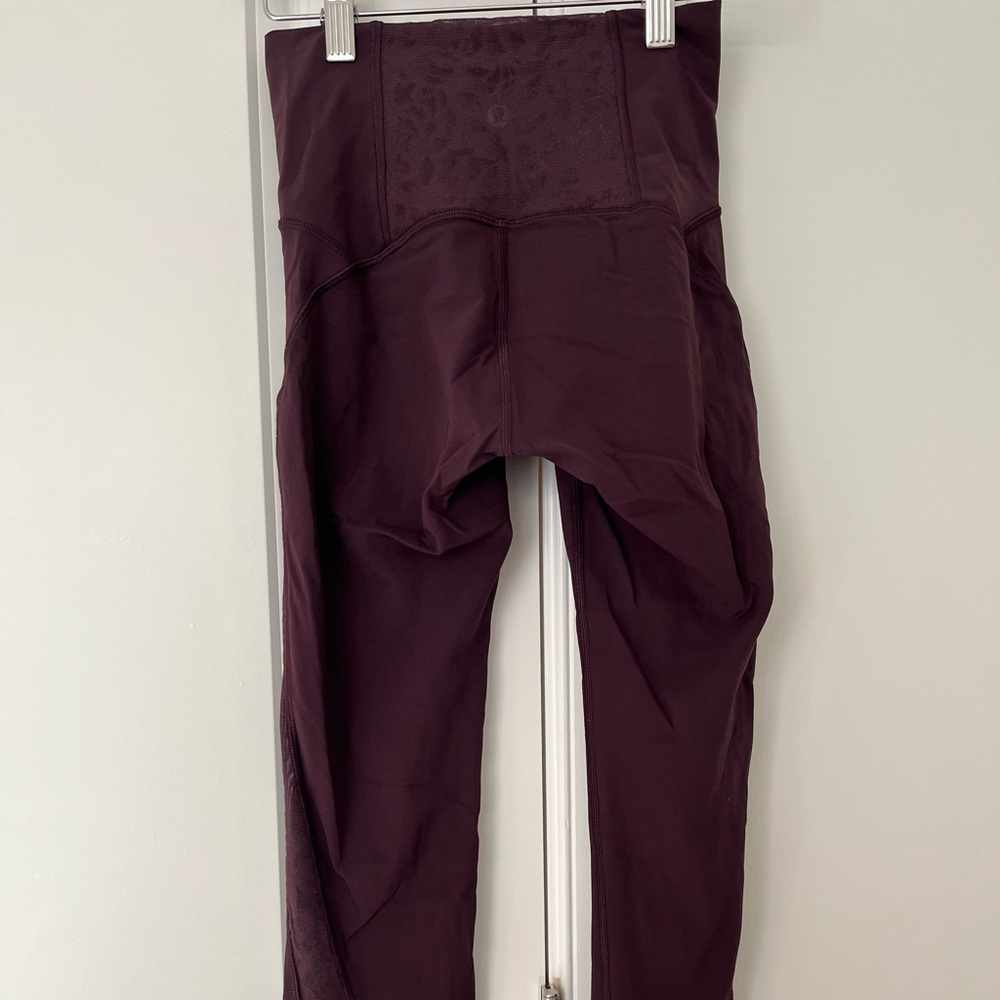 Burgundy Lululemon Leggings - Picture 2 of 7